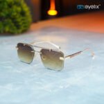 Cartiar Rimless Style Brown Premium Sunglass