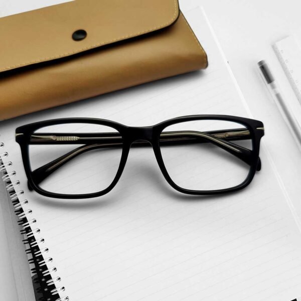 DKE02573-55-20-148-1599TK-1-600x600 Black Color Square Shape Eyeglass - Image 1