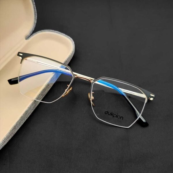 DKE02741-53-19-147-3999TK-3-600x600 Golden and Black Color Mixed Eyeglasses - Image 1