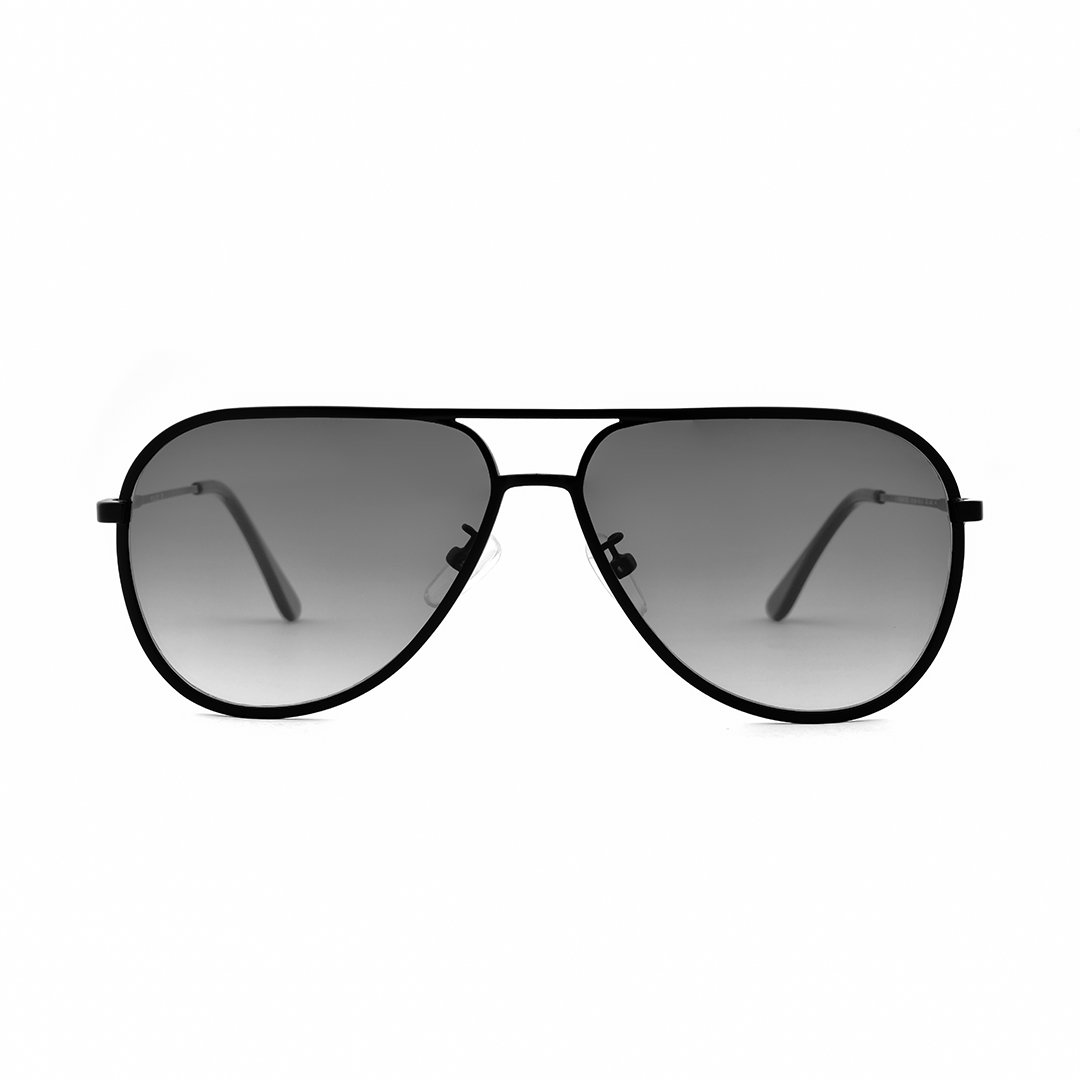 POLICE-SPL-359-COL.-U282_1 Flat Aviator BLACK Sunglasses SPL 359 - Image 1