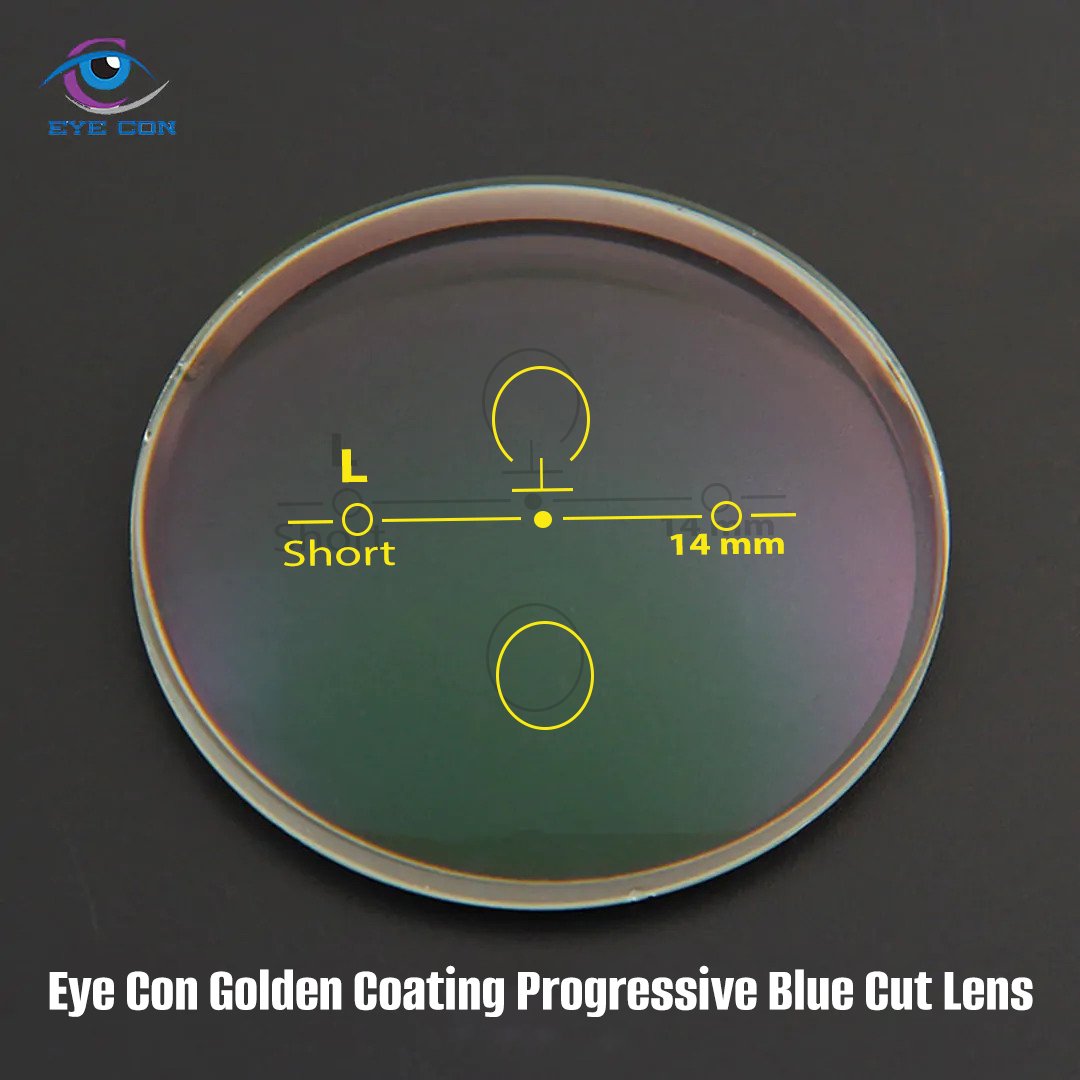 Progressive Eyecon Golden Coating Progressive Blue Cut Lens - Image 1