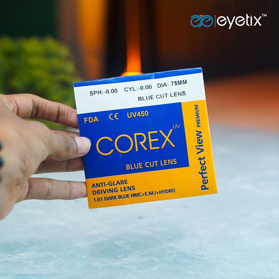 blue cut lens Corex Brand UV – 450 Premium A Grade Lens - Image 1